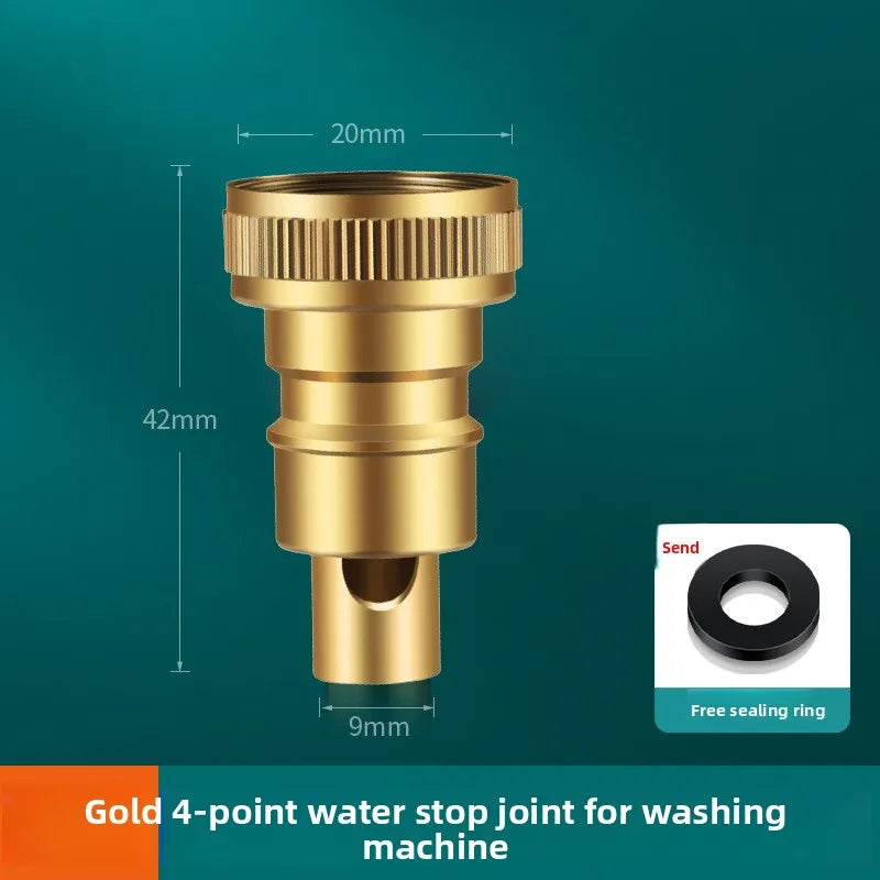 3/4" & 1/2" Thread Faucet Hose Tap Water Quick Connector