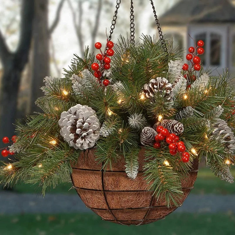 Christmas Wreath Festival Decoration Artificial Porte D Entree Home