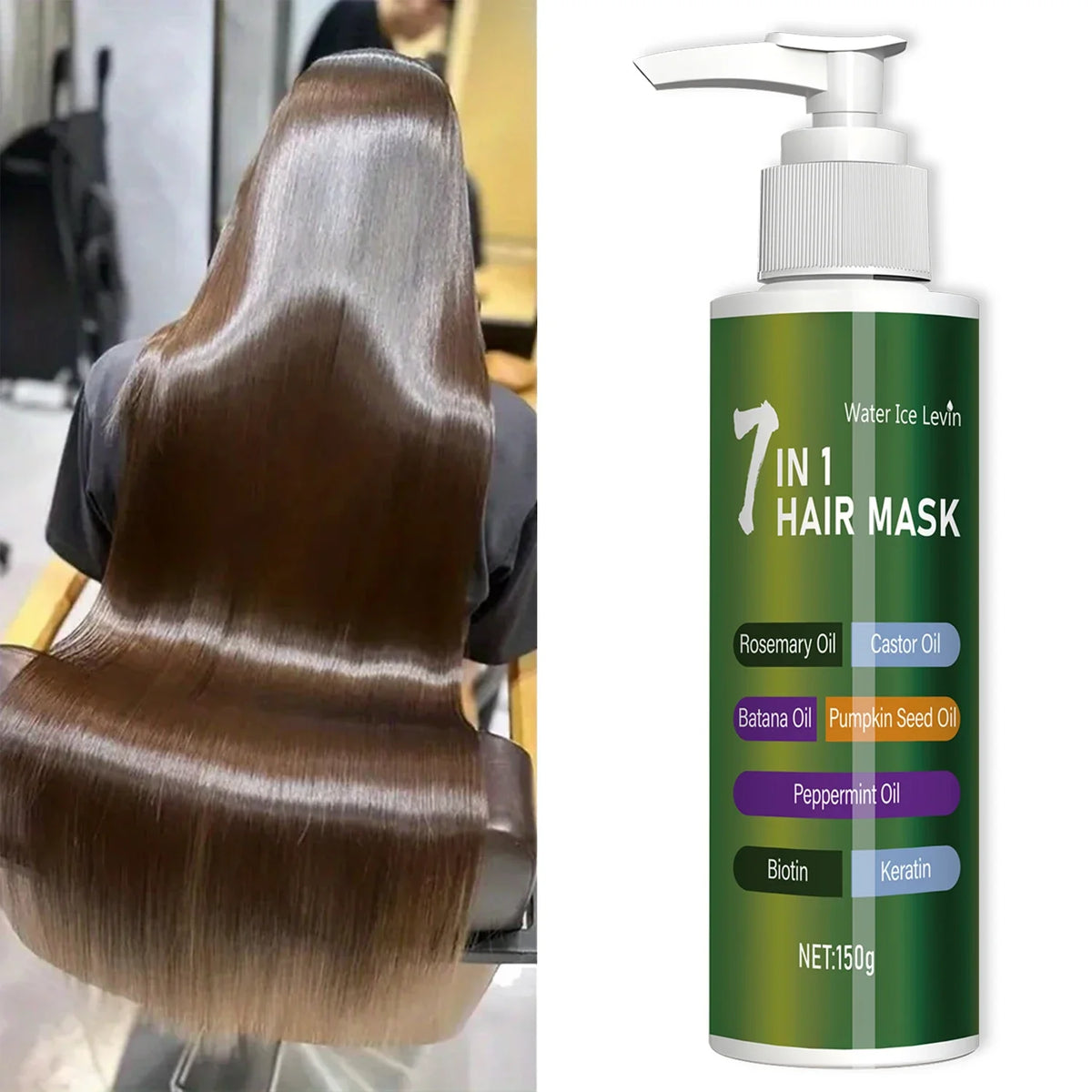 7-in-1 Hair Mask with Rosemary Oil, Castor Oil & Biotin
