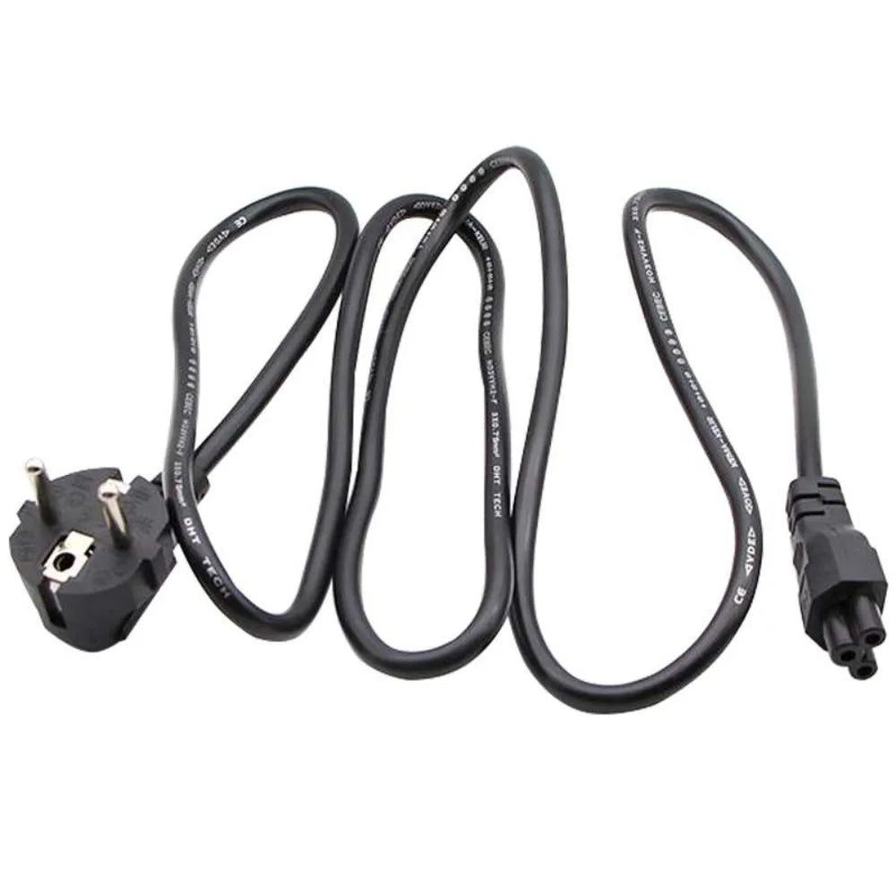 European Standard C5 Laptop Power Cord – 1.5m AC Cable, CE Rated