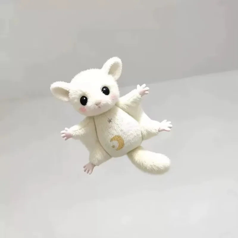 Flying Squirrel Plush Keychain – Sugar Glider Backpack Pendant