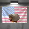 Funny Pet Duck Flag – Indoor & Outdoor Wall Art Banner