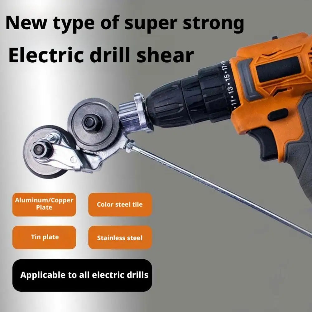 Electric Drill Sheet Metal Cutter Attachment | Plate Shearer