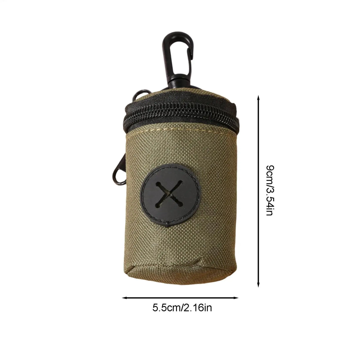 Dog Poop Bag Holder Zipper Clip Small Pouch Pet Training Dispenser