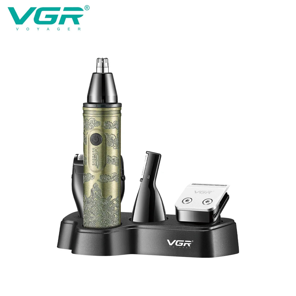VGR V-621 4-in-1 Men's Electric Hair Trimmer Grooming Set