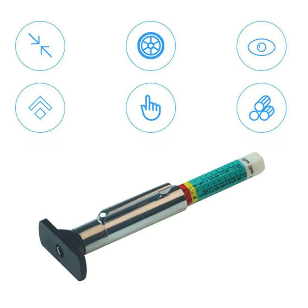 Universal Tire Tread Depth Gauge Tool for Safe Driving