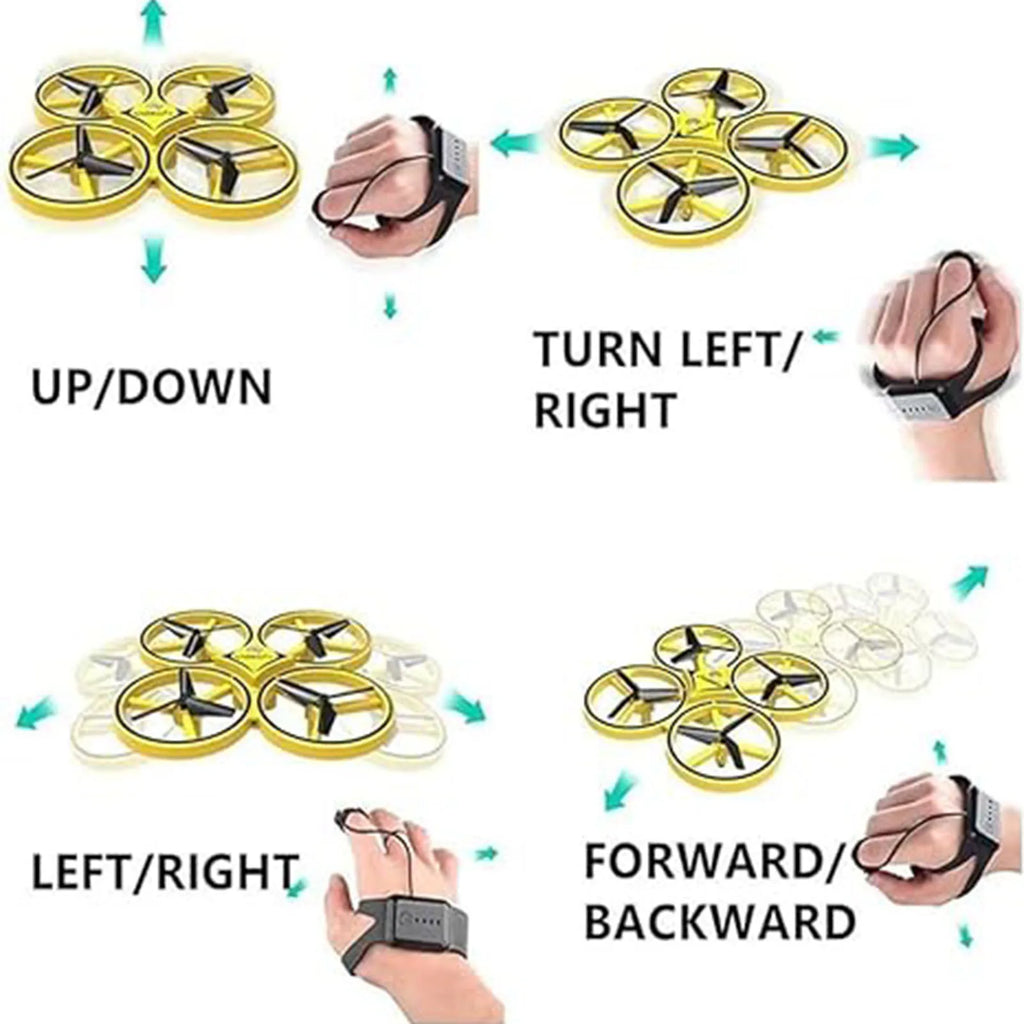 Gesture Control RC Drone with LED Lights | Kids Quadcopter Toy