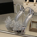 Women's Diamond High Heel Sandals – Wedding & Party Stiletto