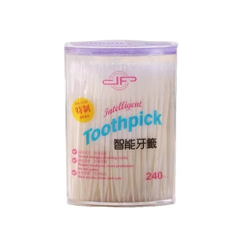 240-Pc Disposable Plastic Toothpicks | Interdental Picks Box