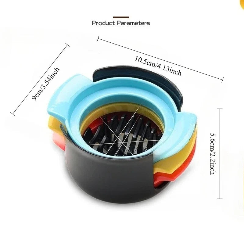 3-in-1 Egg Slicer Cutter & Splitter | Multi-Function Kitchen Tool