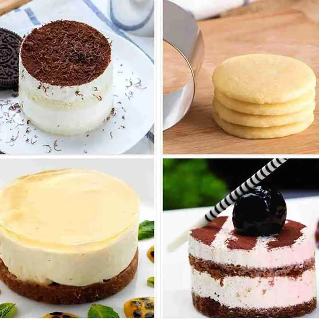 Stainless Steel Round Cake Ring Mold | Mousse & Pastry Cutter