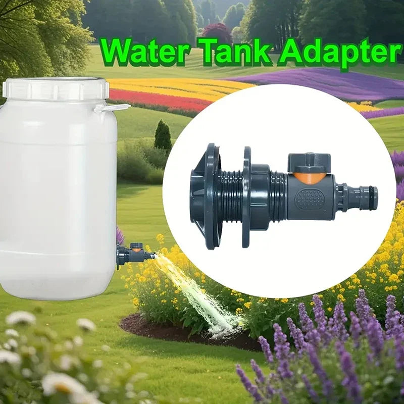 6-Way Water Tank Connector with Switch Valve | Garden Irrigation