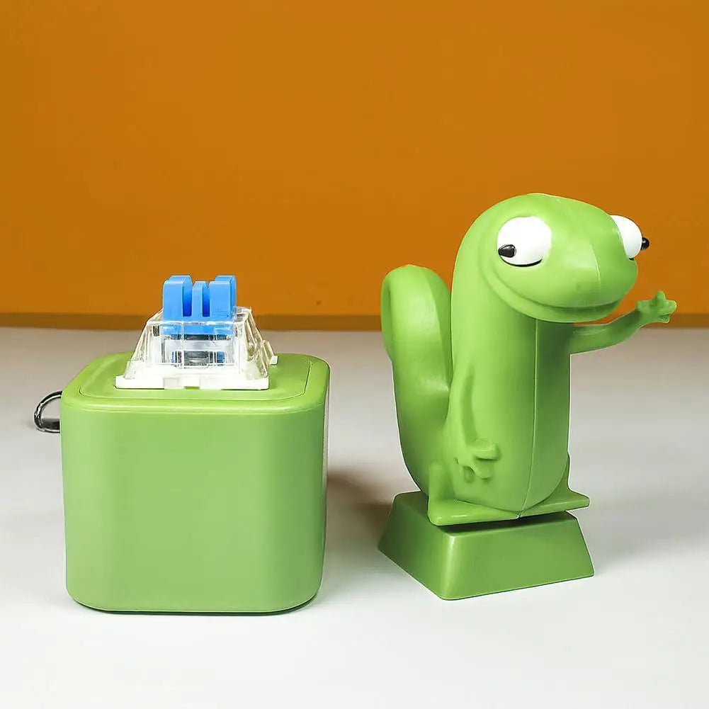 Lizard Fidget Clicker Keychain – Sound & Light, USB Rechargeable