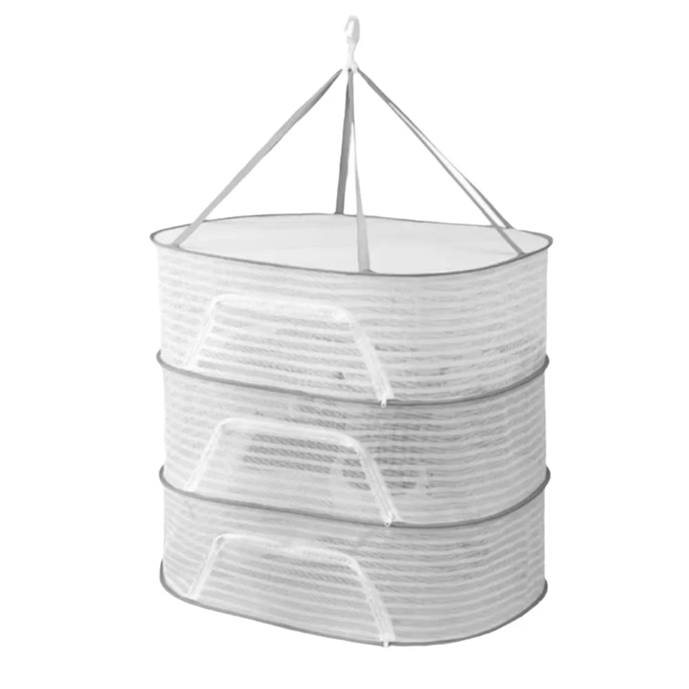 Foldable 1/2/3 Layer Hanging Drying Net | Herbs Fish Veggies