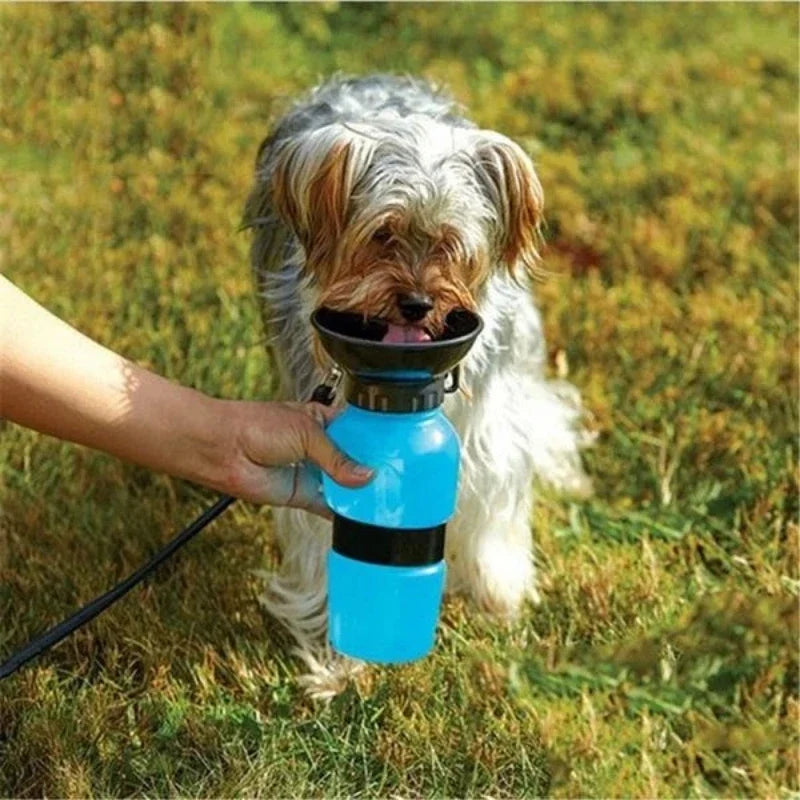 500ml Portable Pet Water Bottle & Travel Bowl for Dogs & Cats