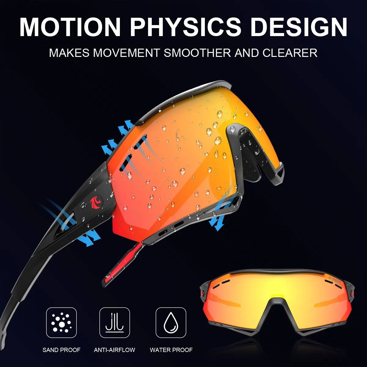 X-TIGER Photochromic Cycling Sunglasses Polarized UV400