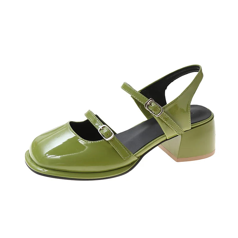 Women's Mary Jane Flat Sandals – Non-Slip Hollow Beach Shoes