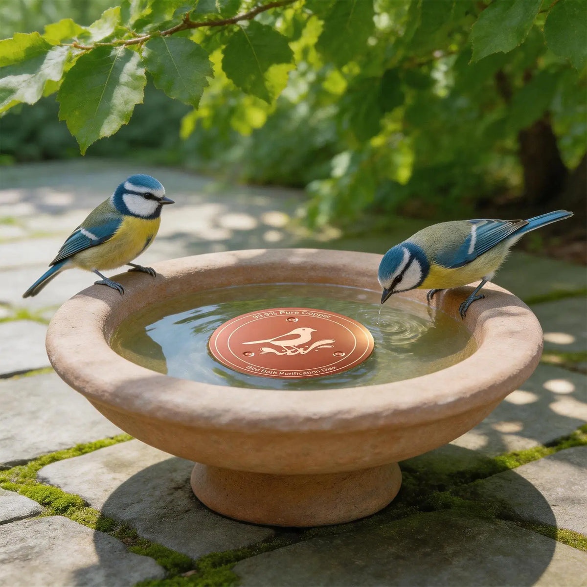 Bird Bath Copper Disk – Natural Water Purifier for Garden