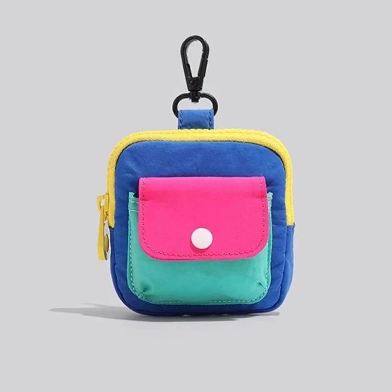 Canvas Zipper Coin Purse – Mini Wallet & Keyring Pouch
