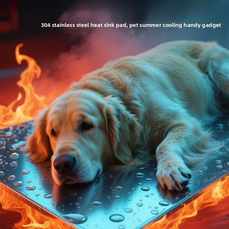 Pet Cooling Pad Summer Plate Heat Dissipation Stainless Steel Supplies