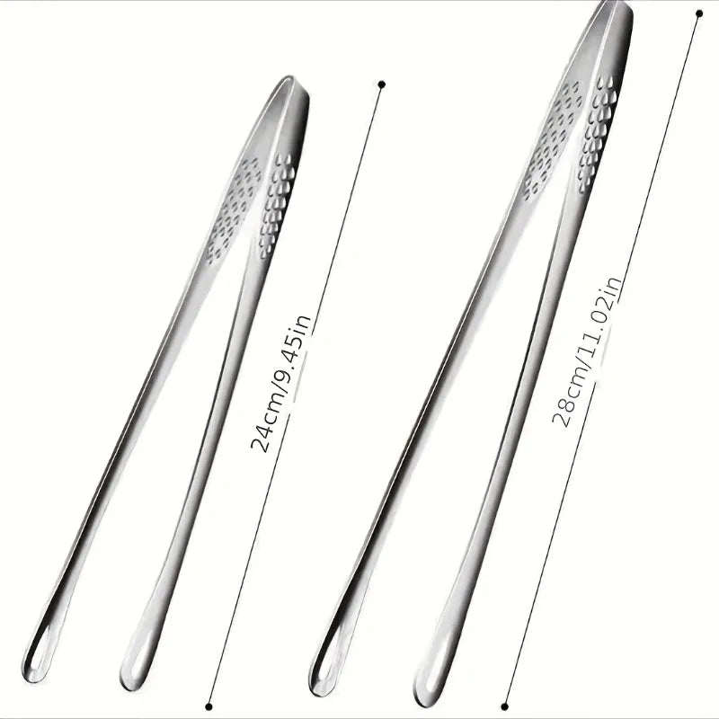 Stainless Steel BBQ Tongs | Barbecue, Bread & Ice Clips 1-2pc