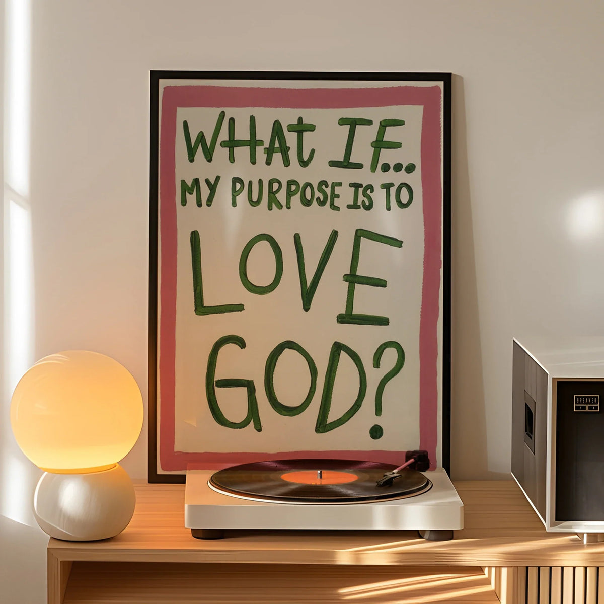 "What If My Purpose Is To Love God" Canvas Wall Art