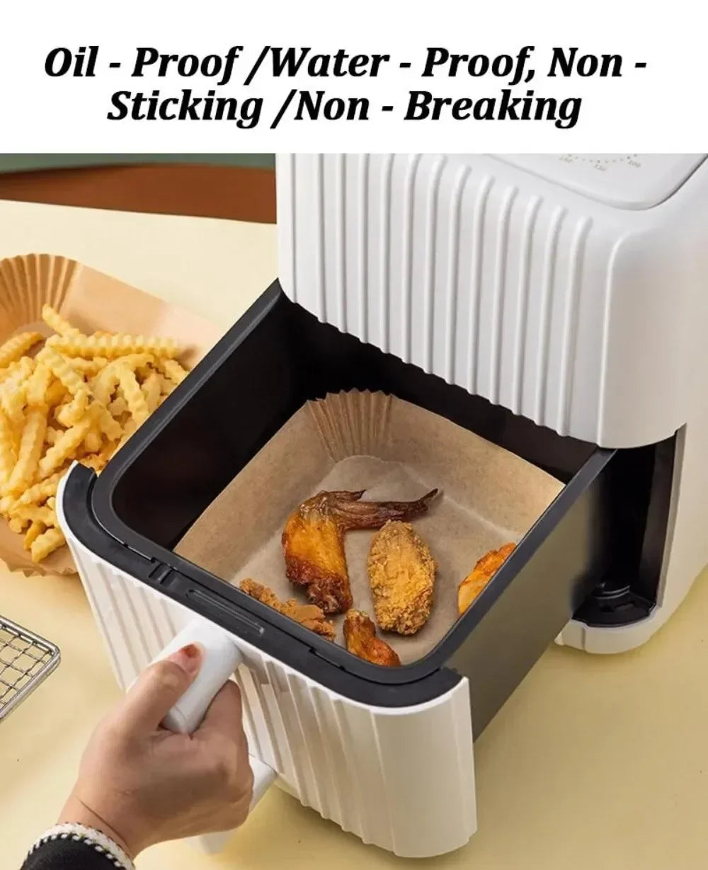 Disposable Air Fryer Paper Liners | Non-Stick Baking Mats 30/50 PCS