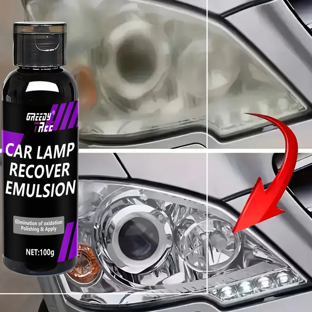 Headlight Restoration Kit – Anti-Yellowing & UV Protective Coating