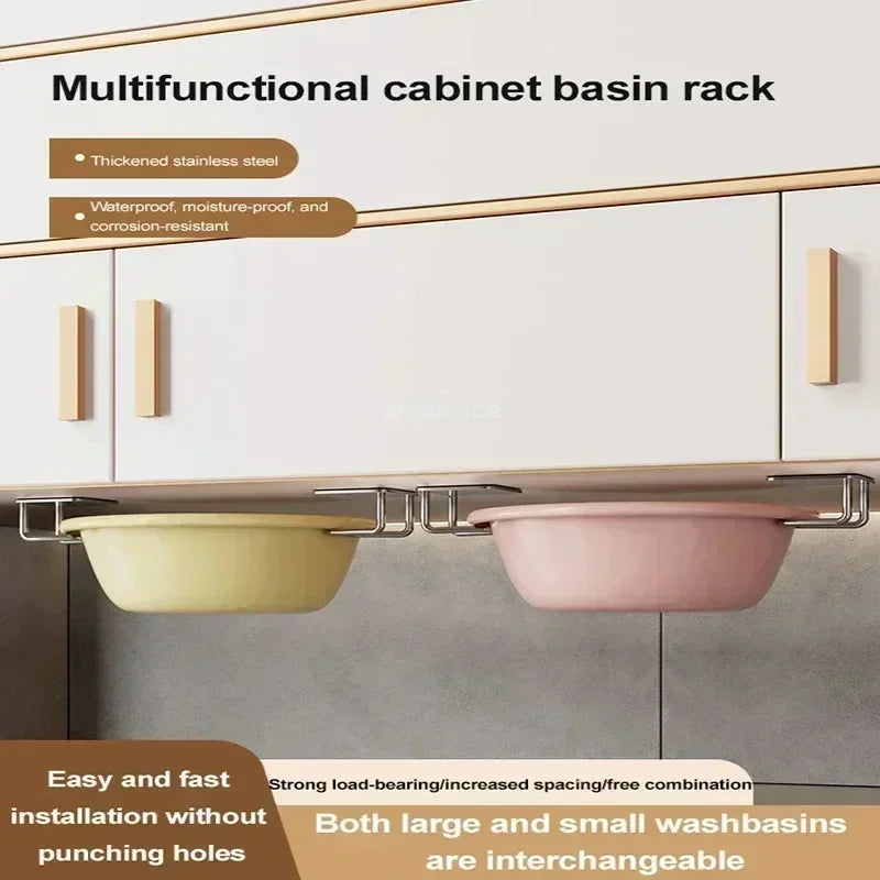 Stainless Steel Sponge Holder | Self-Adhesive Sink Organizer