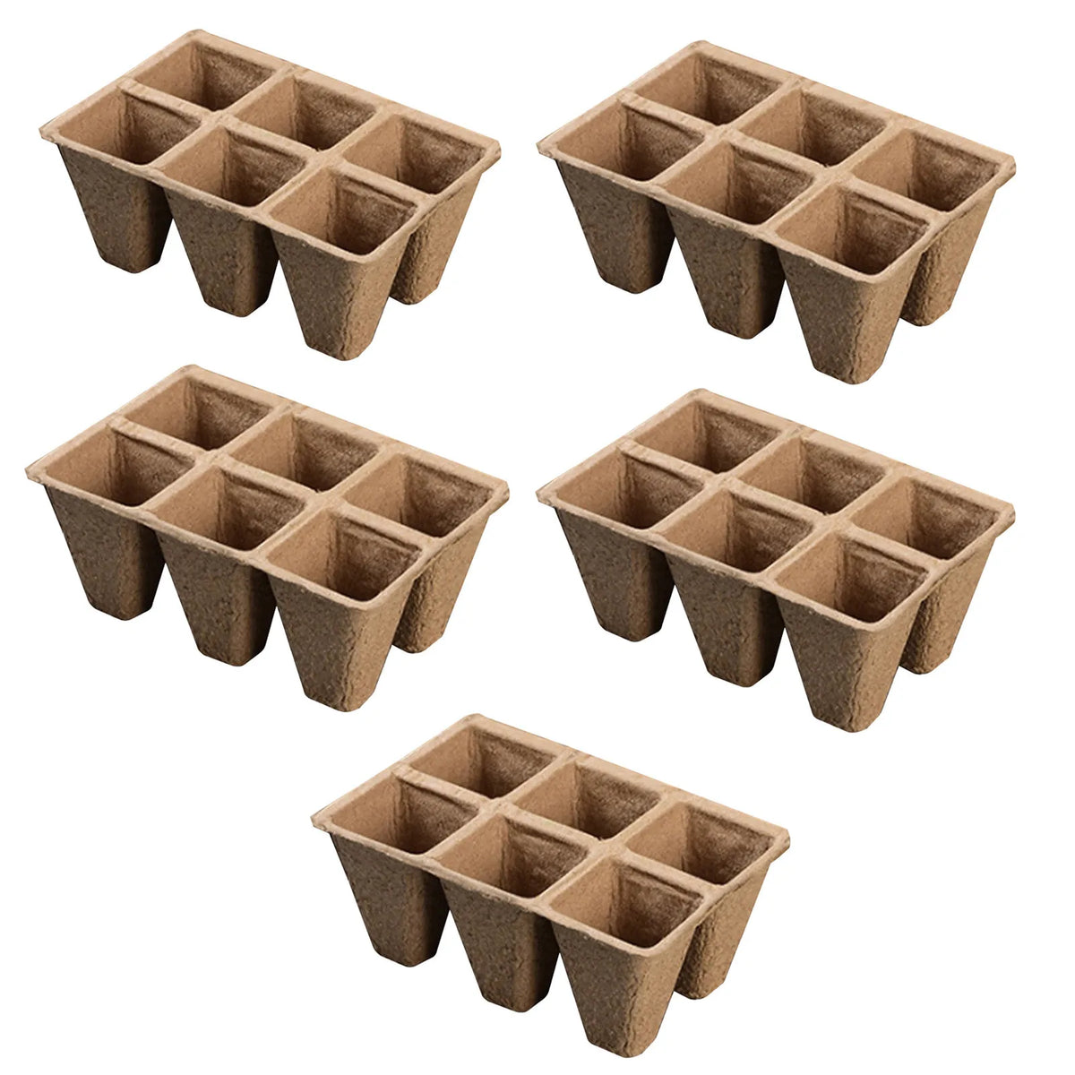 Biodegradable Peat Pots Seed Starter Trays 10/20 Pack