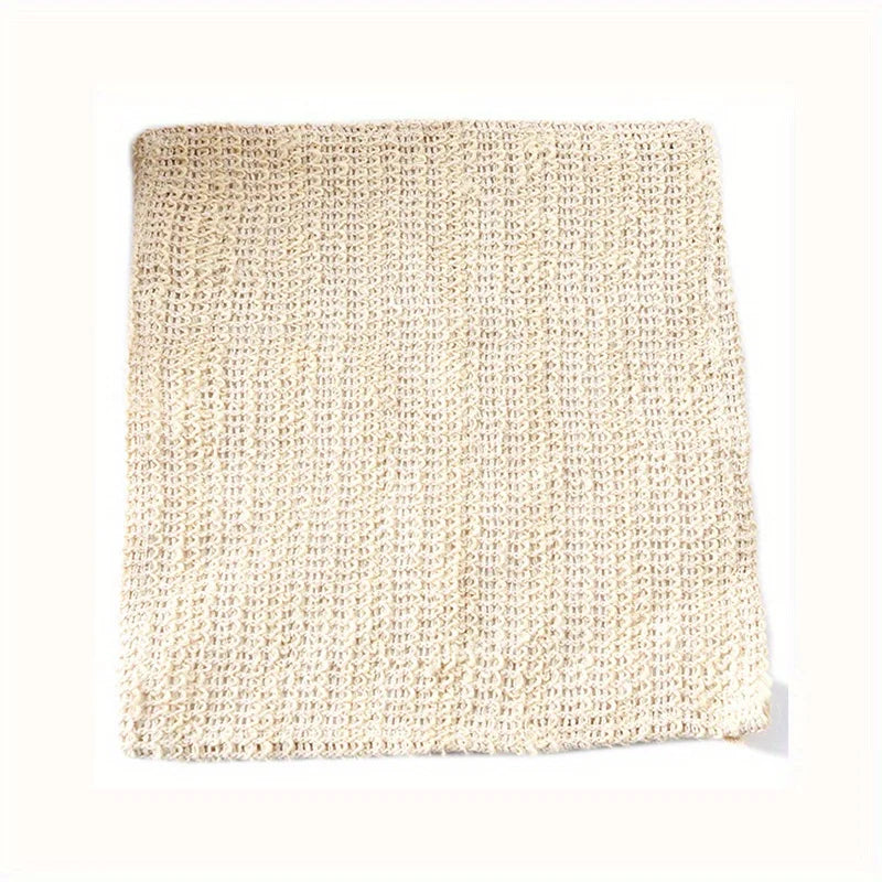 Cotton & Linen Exfoliating Scrub Towel | Face & Body Bath Cloth