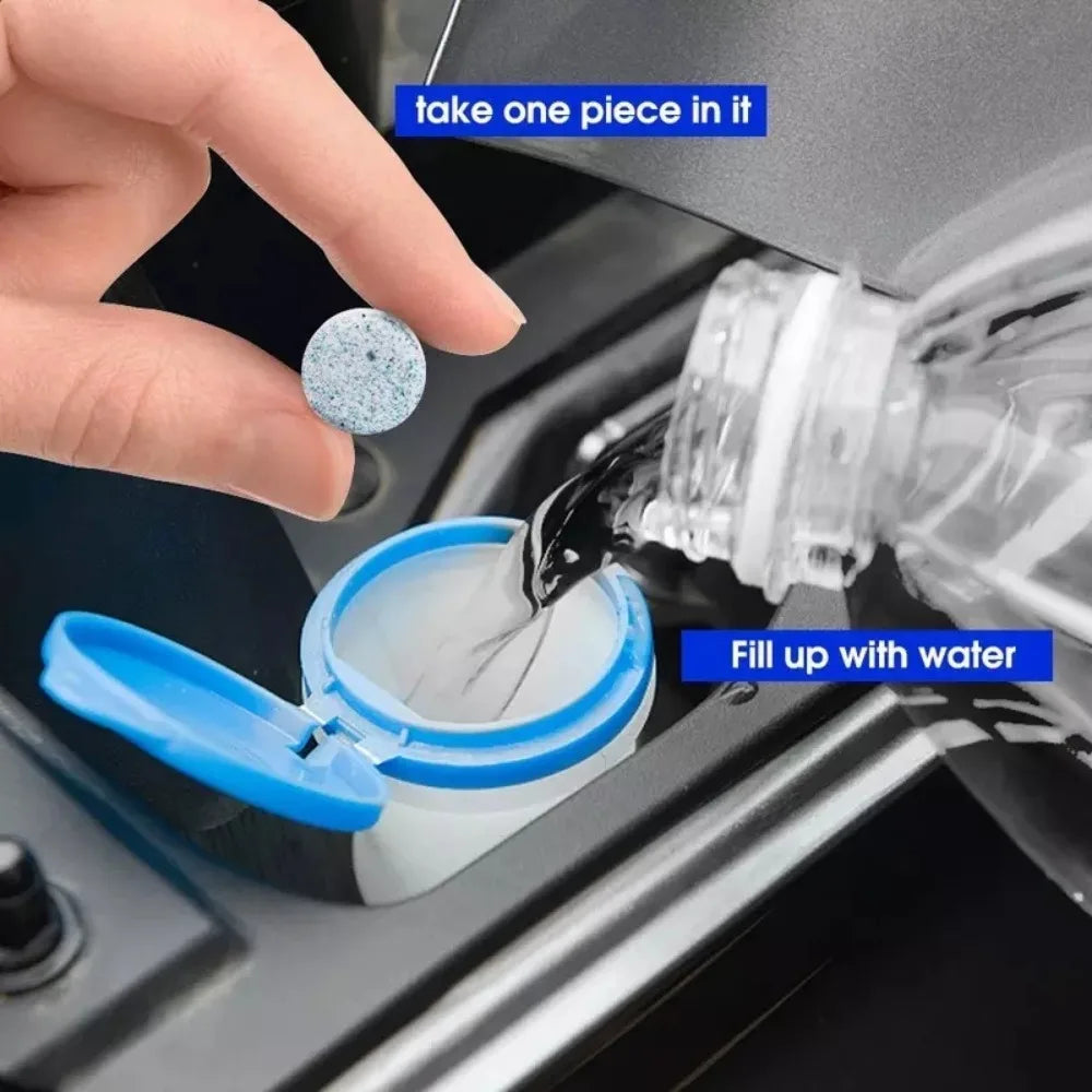 Car Windshield Cleaner Effervescent Tablets – 10 & 100 Pack