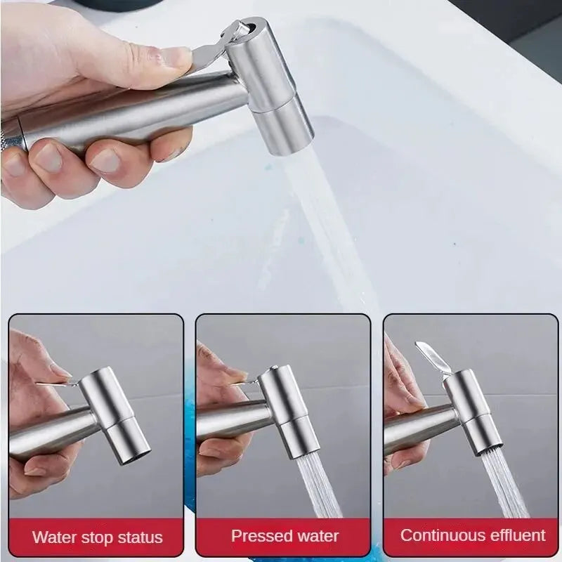 Handheld Bidet Sprayer Set – Stainless Steel Self-Cleaning