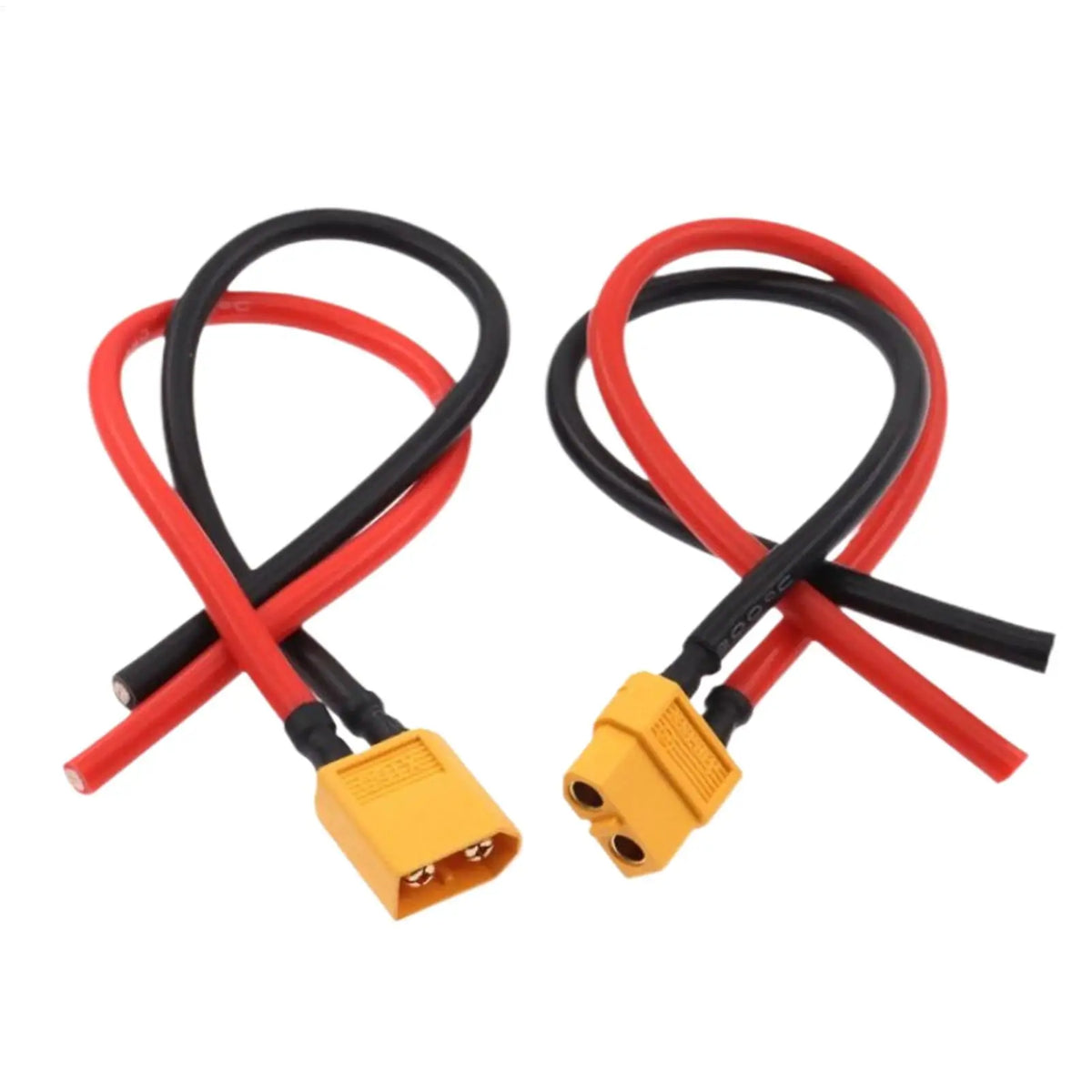 XT60 Male Female 16AWG 10cm Extension Cable – Solar, Drone, RC