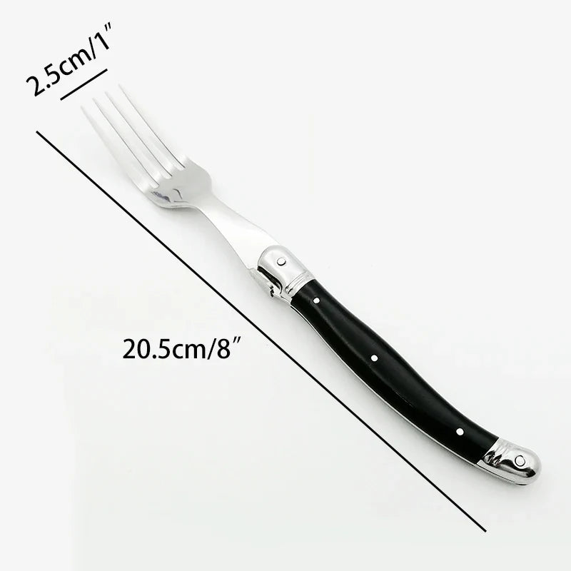 6-Piece Laguiole Stainless Steel Cutlery Set – Spoons & Forks