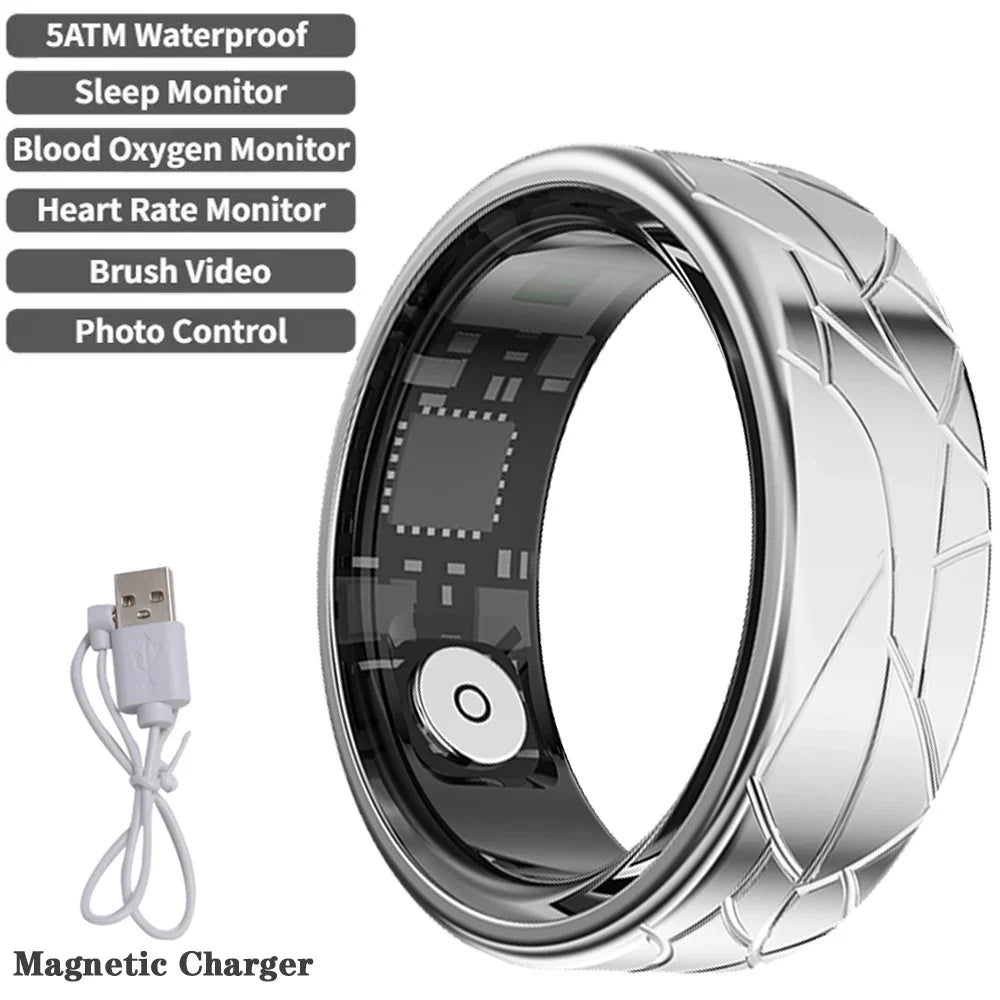 2026 Smart Ring Health Sleep Tracker Heart Rate Blood Oxygen Monitor