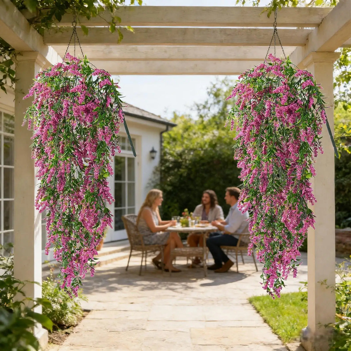 2-Pack Artificial Hanging Vine Garland Flowers | Indoor & Outdoor