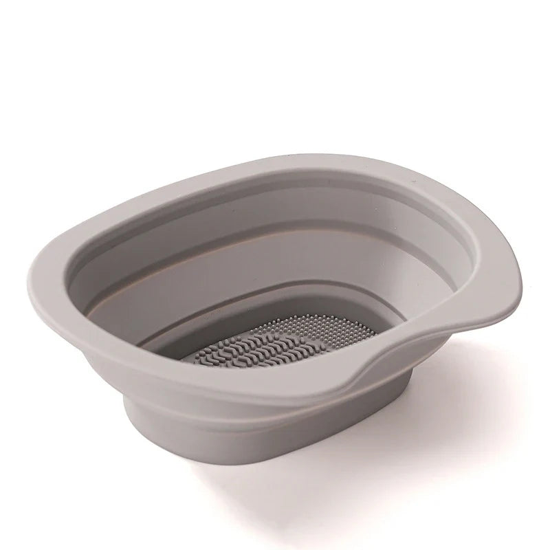 Foldable Silicone Makeup Brush Cleaning Bowl | Washing Tool