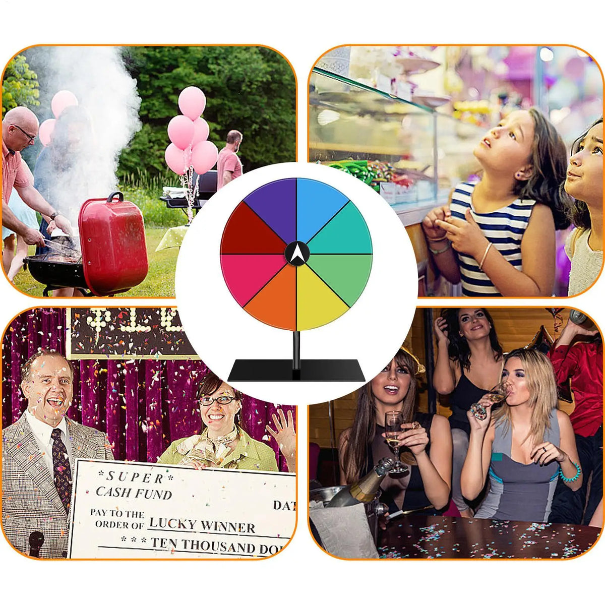 Erasable Acrylic Prize Wheel – Spin Game for Events & Parties