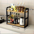 2-Tier Metal Countertop Shelf Space Saving Organizer Coffee Mugs