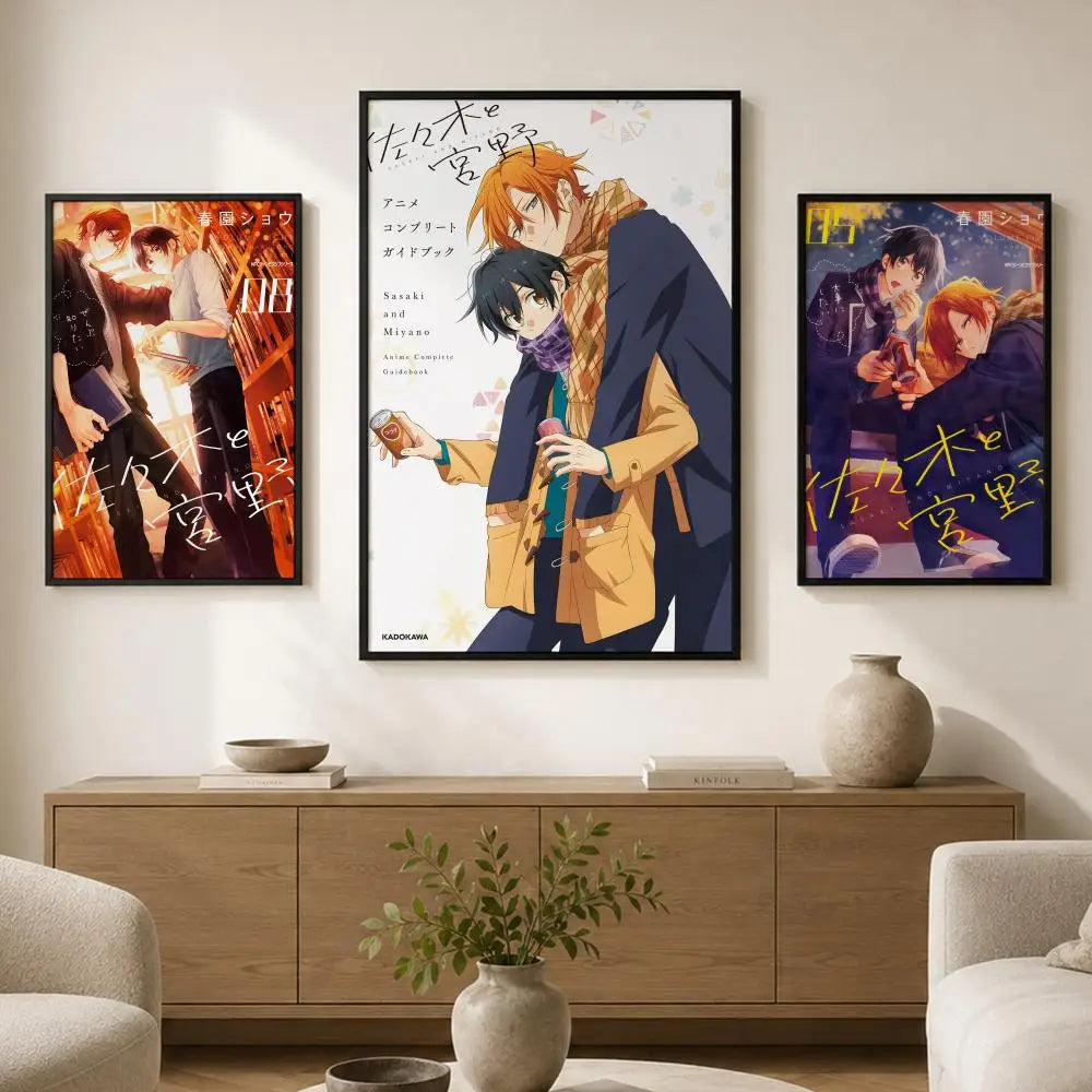 Sasaki and Miyano Anime Poster – Waterproof Peel-and-Stick PVC
