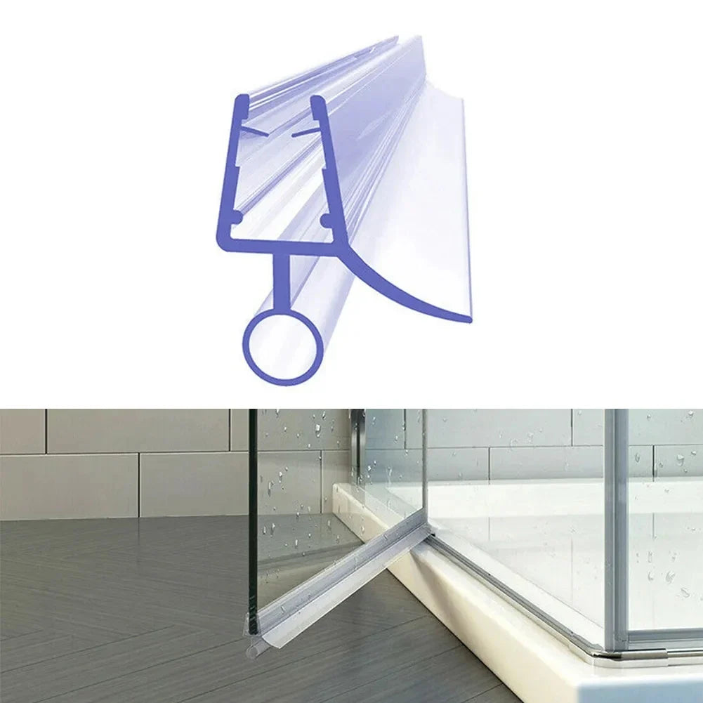 Shower Door Seal Strip PVC Weatherstrip for 4–6mm Glass