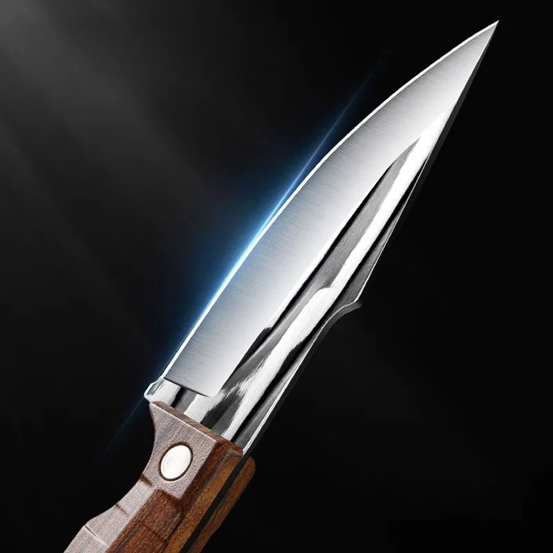 3-Piece Hand Forged Kitchen Knife Set – Chef, Paring & Boning