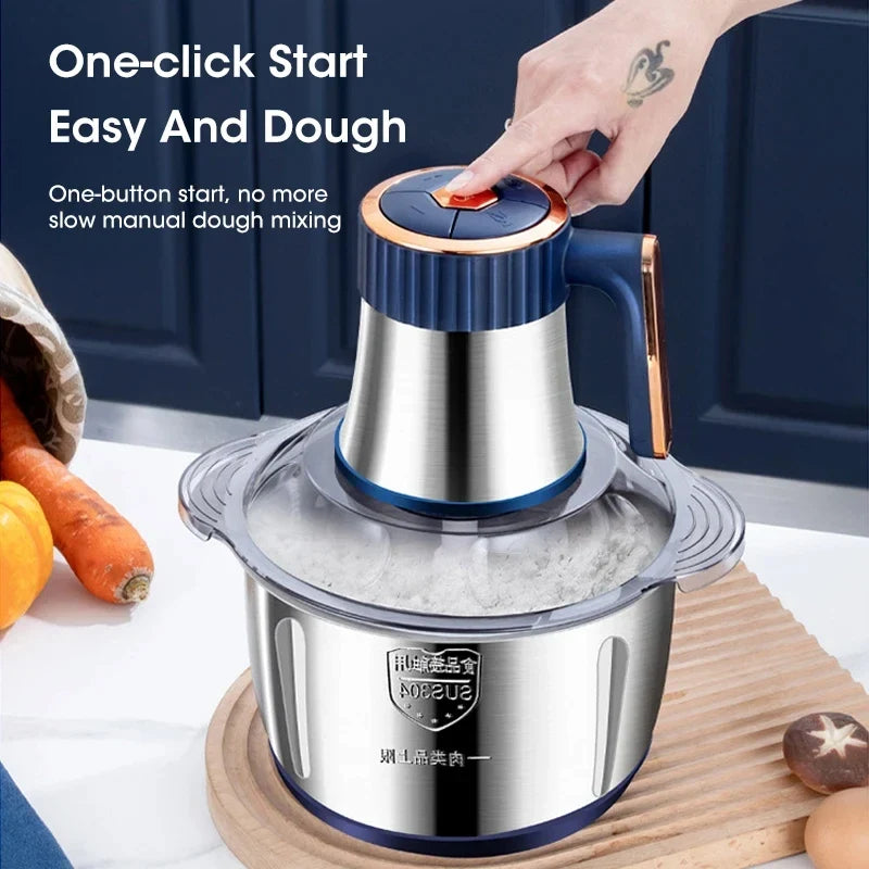 5L Electric Meat Grinder 304 Stainless Steel Food Chopper