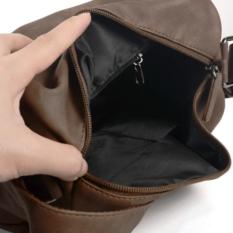 Men's Cylinder Crossbody Bag | Korean Minimalist Sling