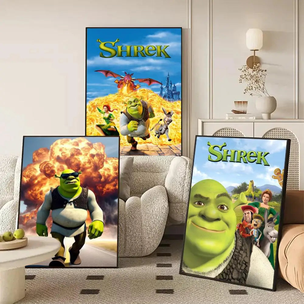 Funny Cartoon Canvas Poster – Unframed Wall Art | Home Décor