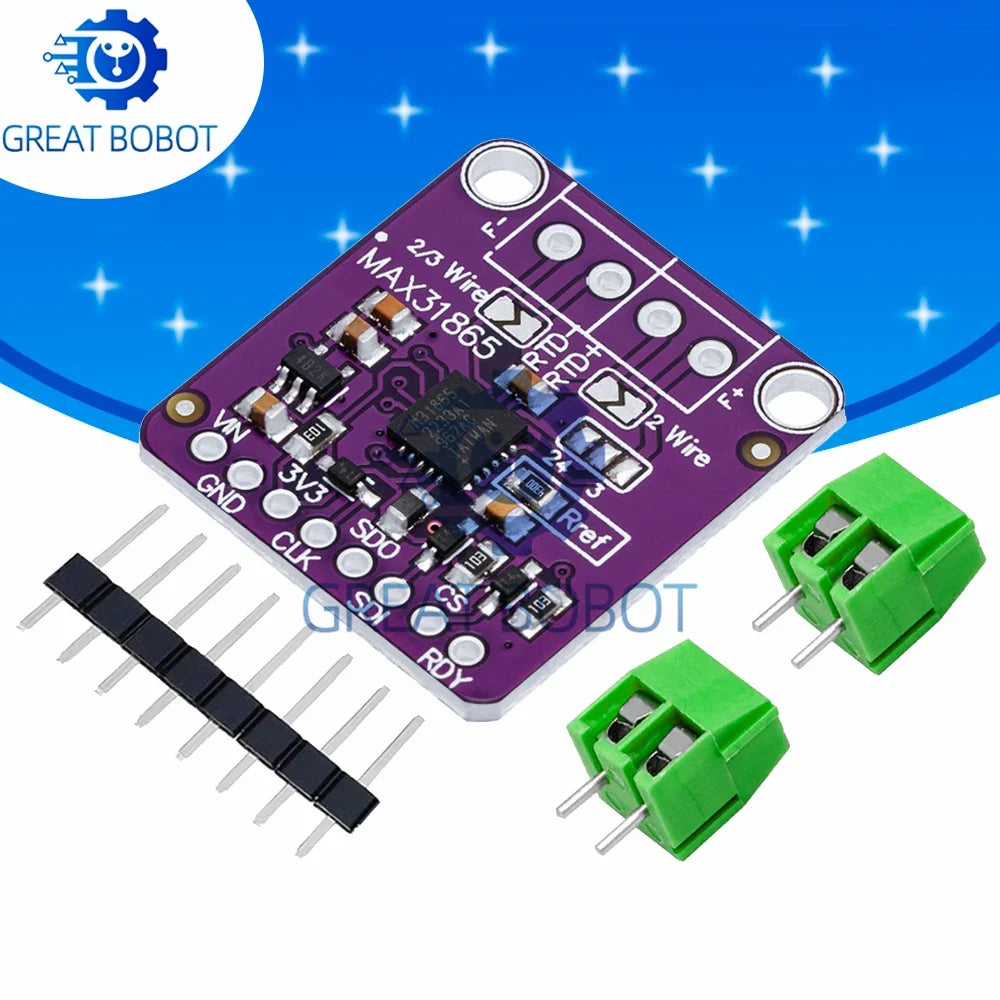 MAX31865 PT100/PT1000 RTD to Digital Converter – Arduino