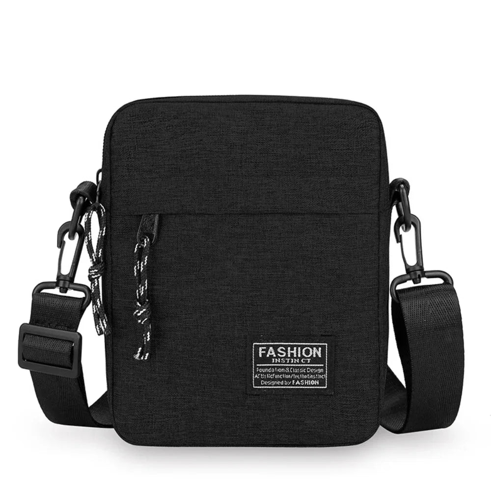 Unisex Oxford Crossbody Satchel – Small Square Shoulder Bag