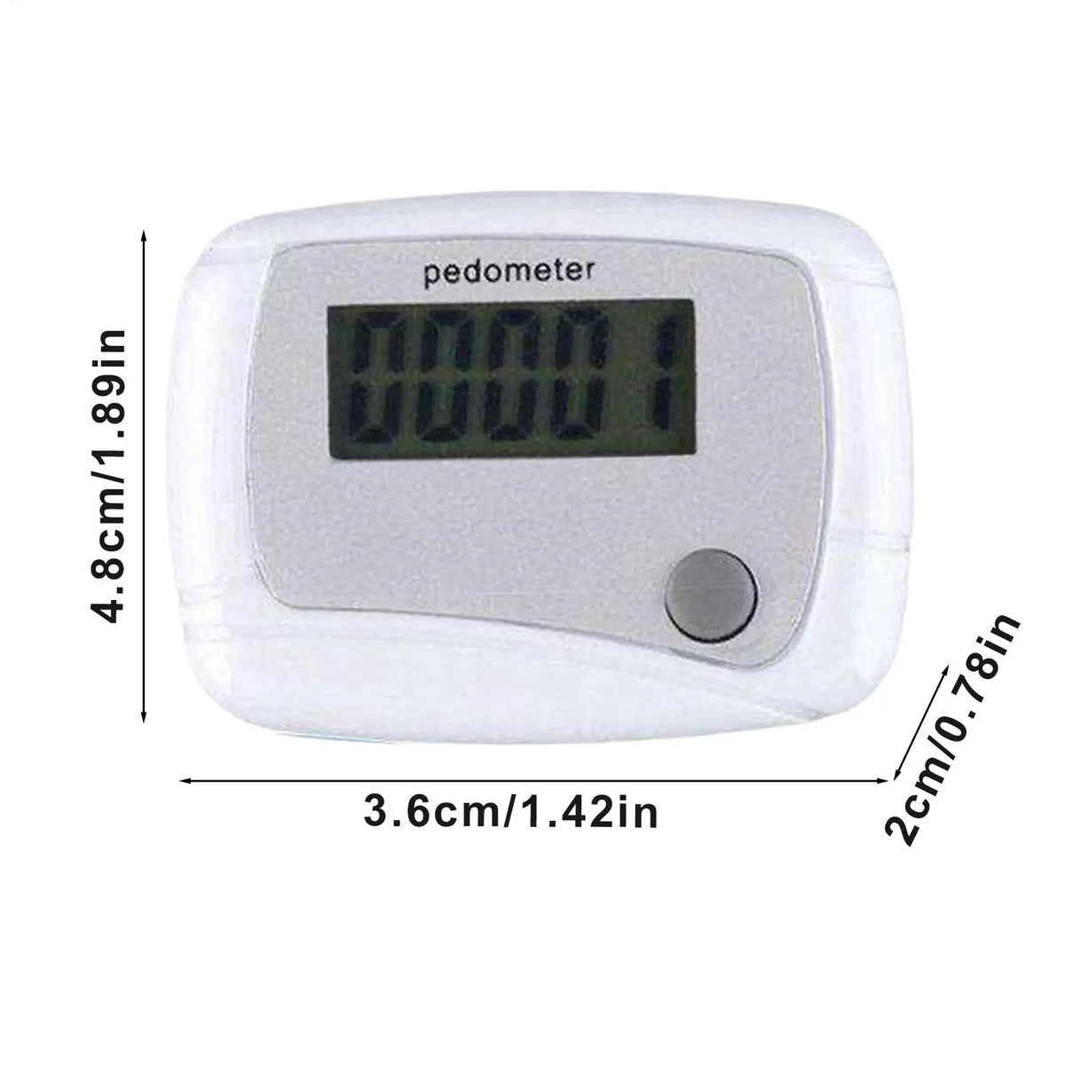 Small Pedometer Mile Counter Walking Daily Target Monitor Digital LCD