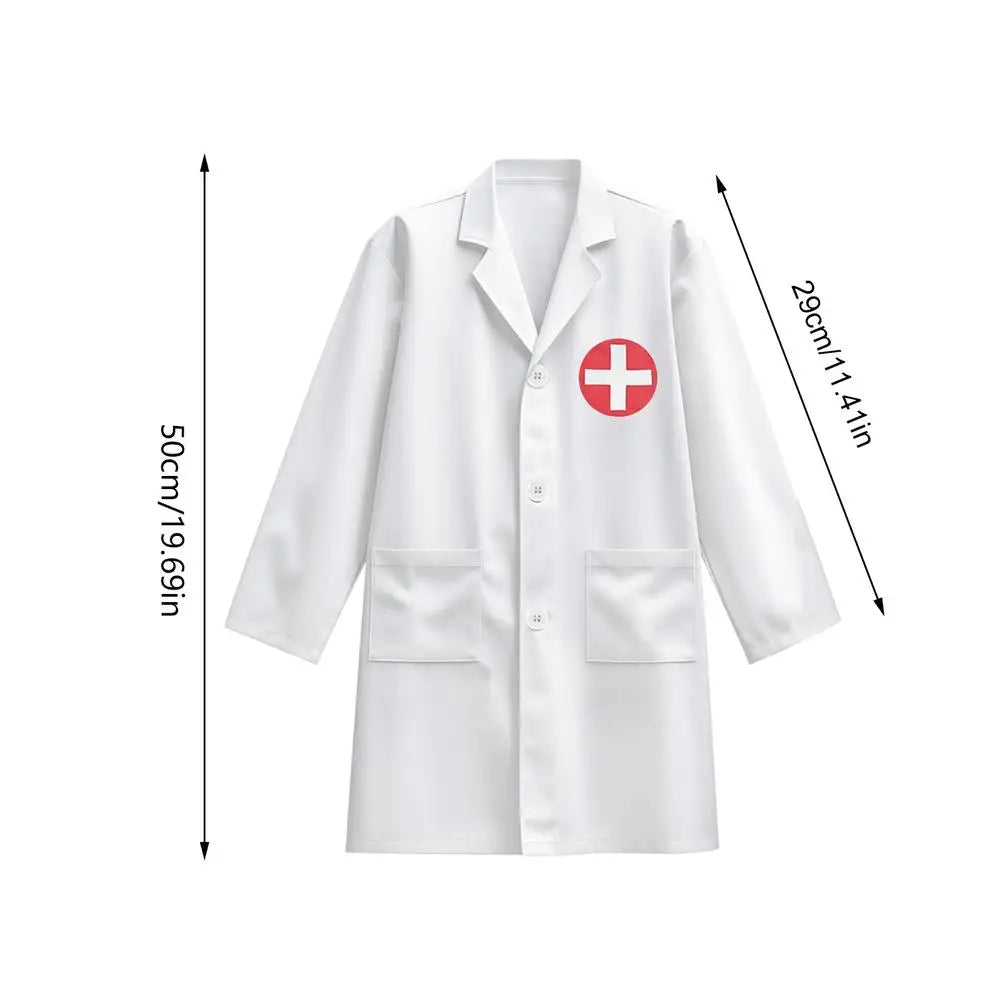 Kids Doctor Costume Dress-Up Set | Ages 3–8 | Machine Washable